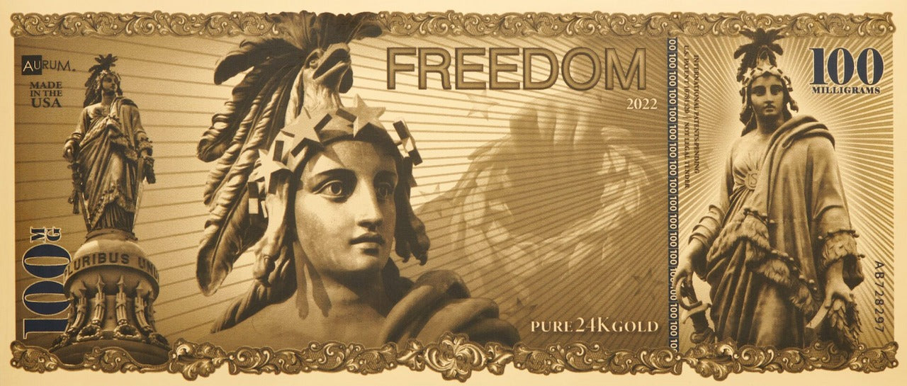 Freedom Aurum® 24k Gold Bill