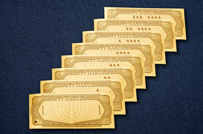 Menorah Aurum® 8 Piece Set 24k Gold Notes