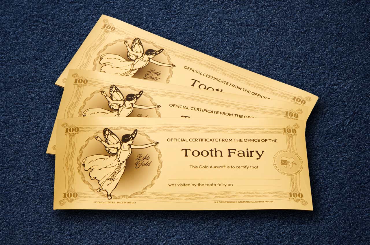 Tooth Fairy Aurum® 24k Gold Bill