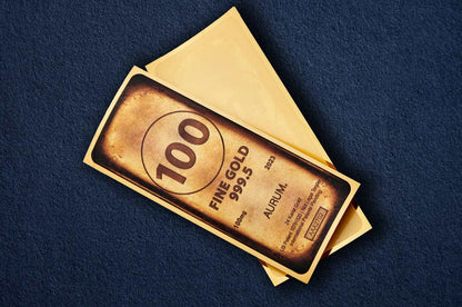 Gold Bar Aurum® 100mg 24k Gold Bill