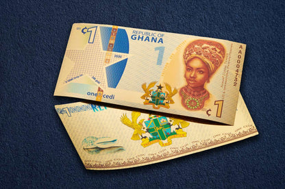 Republic of Ghana Freedom 1 Cedi Aurum® 24k Gold Bill