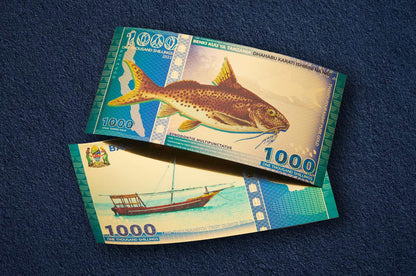 Tanzanian 1000 Shilling Lake Tanganyika Catfish Aurum® 24k Gold Bill